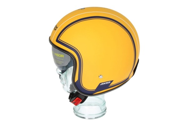 Casco Axxis Jet, Hornet SV Royal, amarillo mate