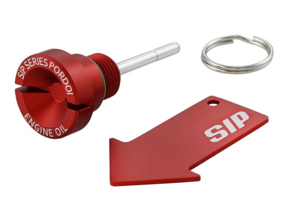 Tornillo de llenado de aceite aceite de motor para Vespa, rojo mate