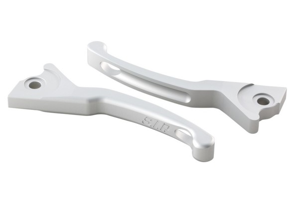 Juego de manetas de freno Sport Shorty para Vespa, derecha e izquierda, plata mate
