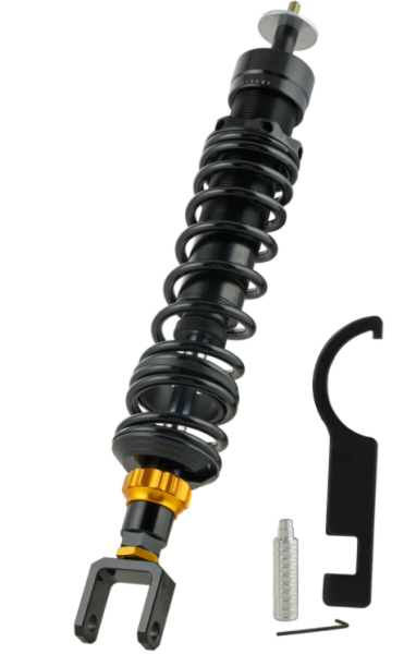 Amortiguador "Black Edition", trasero para Vespa Primavera/​Sprint 50ccm 2T/​4T, negro