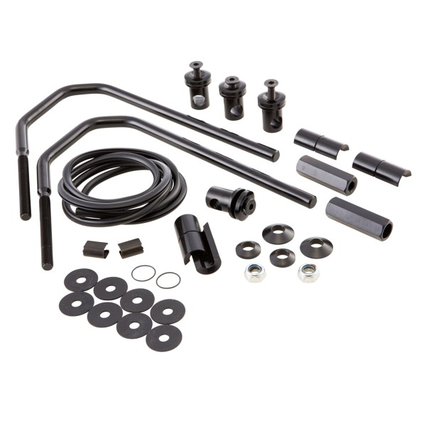 Material de montaje Parabrisas Piccolo/Sportivo para Vespa GTS/​GTS Super/​​GT/​GT L 125-300ccm, negro