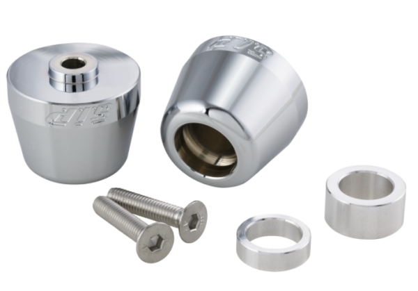 Pesos en los extremos del manillar izquierdo/derecho para Vespa Primavera/​Sprint/​ET/​LX/​LXV/​S, cromo