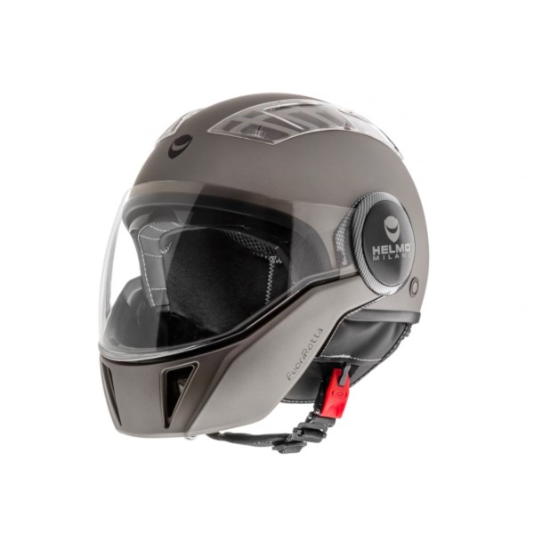 Casco Helmo Milano Full jet, FuoriRotta, antracita, mate