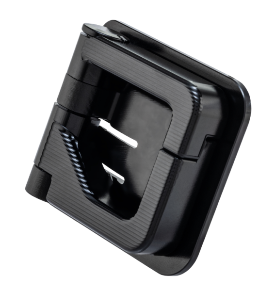 Gancho portaequipajes para Vespa GTS/GTS Super 125/300cc (`22-), aluminio, anodizado negro