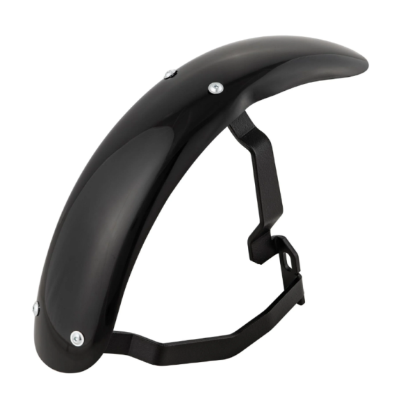 Guardabarros 2.0 Garelli Race EVO II para Vespa PX 80-200ccm, GRP negro, soporte negro