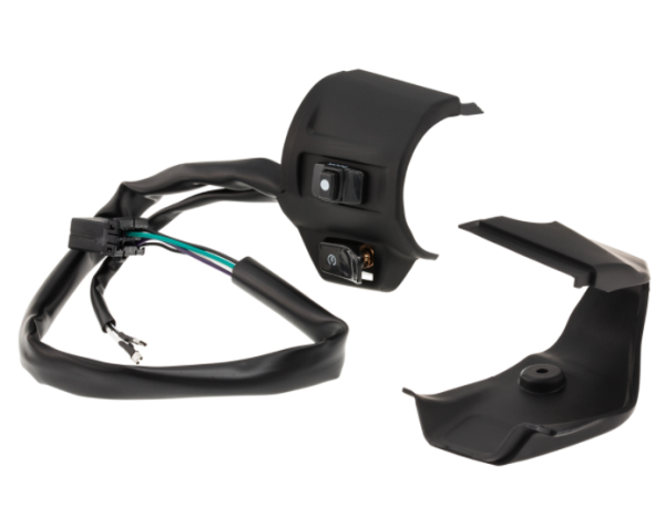 Unidad de interruptores DMP derecha para Vespa Primavera/​Sprint, negro mate