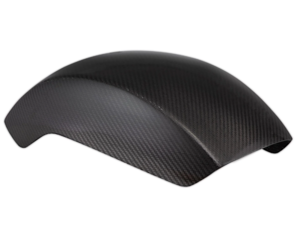 Guardabarros EVO II para Vespa PX 80-200ccm, pequeño, carbono, transparente
