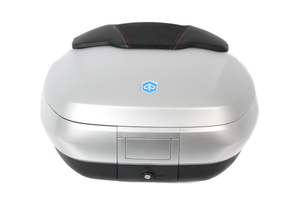 Top Case 50 l, (H4_gris mate 760/B) incl. cojín trasero para Piaggio MP3 500 Sport Advance HPE