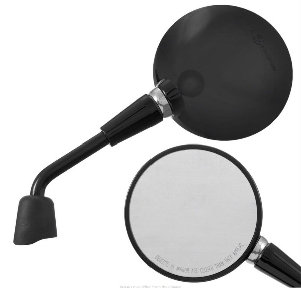 Espejo Shorty, negro brillante, derecho e izquierdo para Vespa Primavera / ​GTS HPE