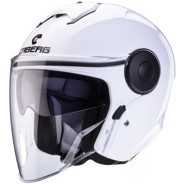 Casco Caberg Soho blanco metalizado
