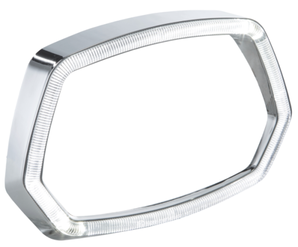 Aro de lámpara cromado Aro de luz LED para Vespa Sprint 50ccm 2T/4T ('13-'18)