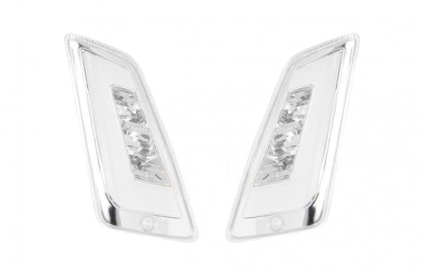 Juego de intermitentes LED delanteros, transparentes para Vespa GT, GTL, GTV, GTS 125-300