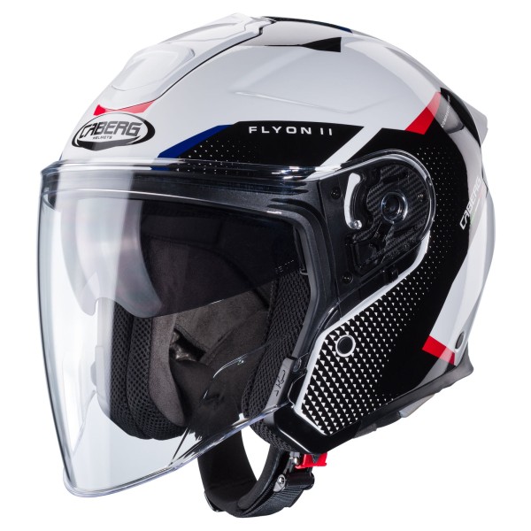 Casco Caberg Flyon II Boss blanco/negro-rojo-azul