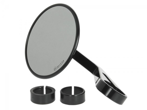 Retrovisor del extremo del manillar para Vespa izquierda o derecha, negro, Highsider Montana