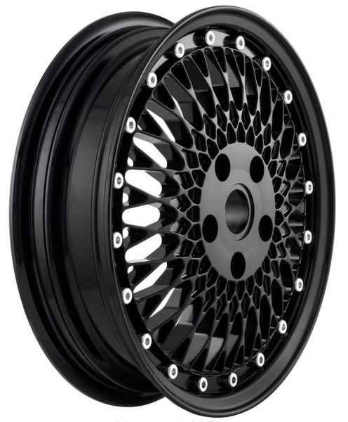 Rim Comb 1 delantero/trasero para Vespa GTS/​GTS Super/​GTV/GT/946 125-300ccm, negro brillante