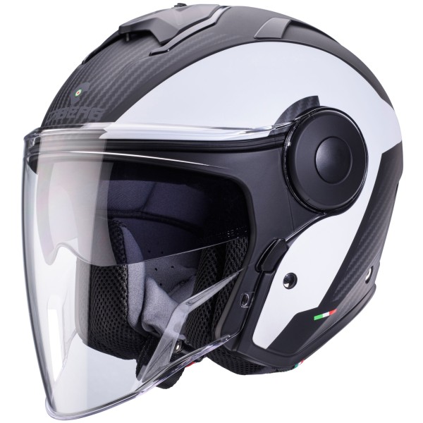 Casco Caberg Soho Milano negro mate/blanco