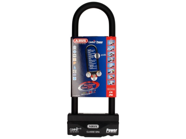 ABUS U-lock 260x83 Granit Power 58 para moto, scooter y Vespa