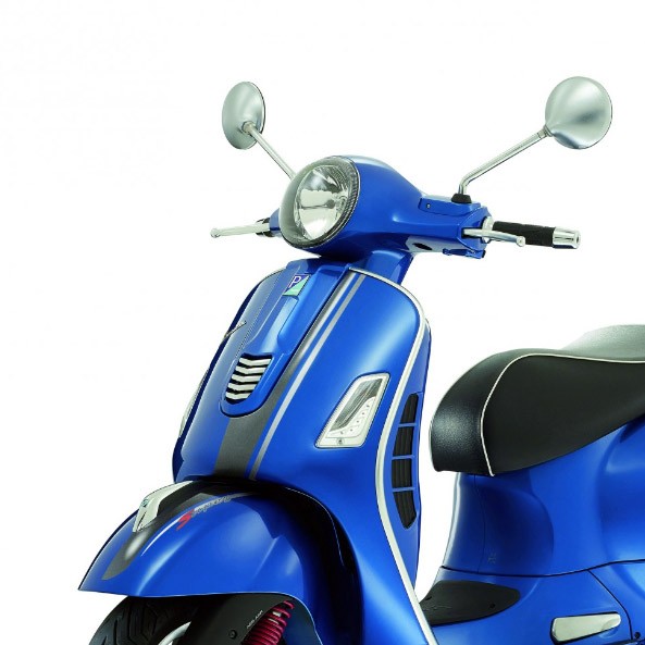 Juego de pegatinas originales Vespa GTS Sport gris/plata