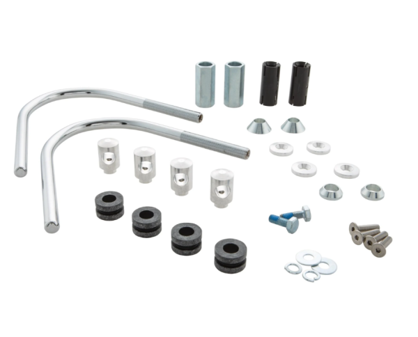 Material de montaje Flyscreen para Vespa GTS/GTS Super/GT/GT L 125-300cc, plata