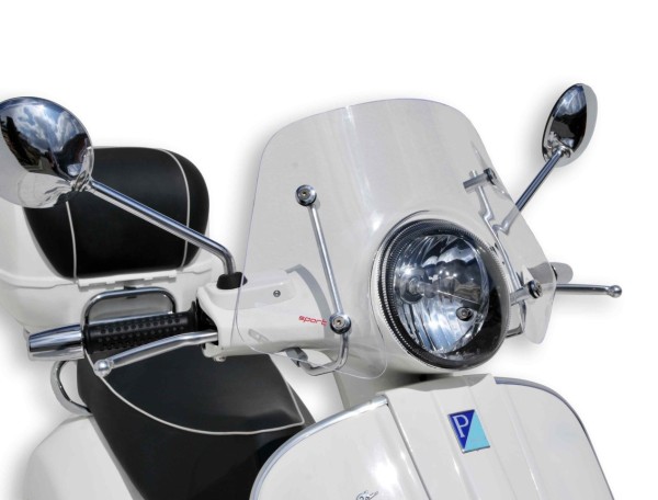 Parabrisas ERMAX Piccolo H 300 mm para Vespa GTS/GTS Super/GT L (-22), transparente