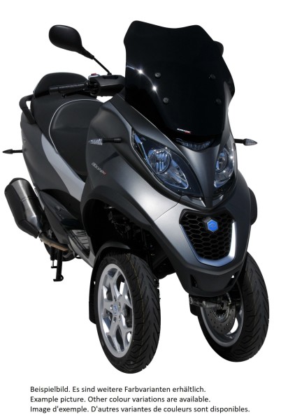 Parabrisas ERMAX Sport para Piaggio MP3 400 HPE (-22), negro