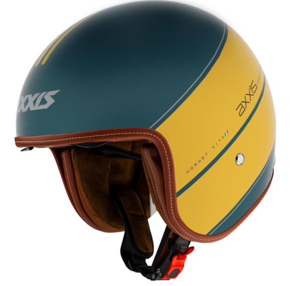 Casco jet Axxis, Hornet SV Vita, amarillo mate