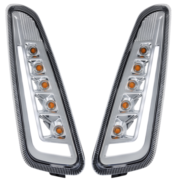 Kit intermitentes delantero izquierdo/​derecho para Vespa Primavera/​Sprint 50ccm 2T/​4T, transparente