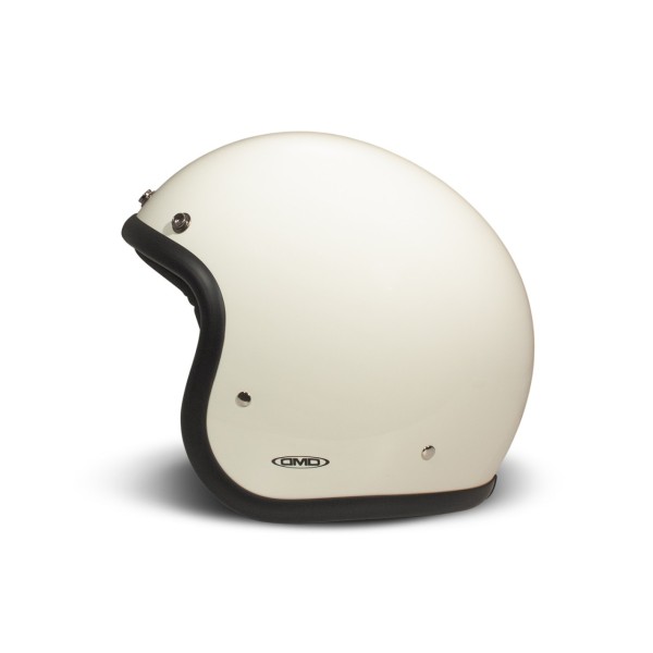 Casco DMD jet Retro, champán, brillante, crema, fibra de vidrio, ECE 22.06