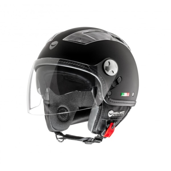 Helmo Milano Demi Jet, Turbina, negro mate