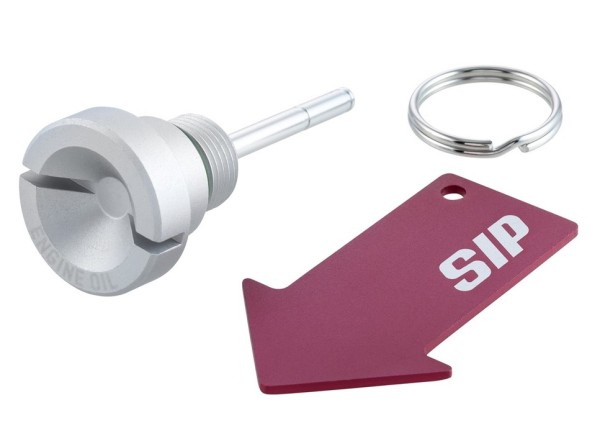 Tornillo de llenado de aceite aceite de motor para Vespa, plata mate