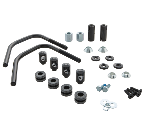 Material de montaje Flyscreen para Vespa Sprint 50-150cc 2T/4T, negro