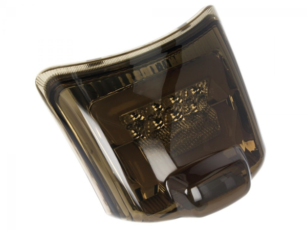 Luz trasera LED negra, homologada E para Vespa GTS / GTV (hasta 2014)