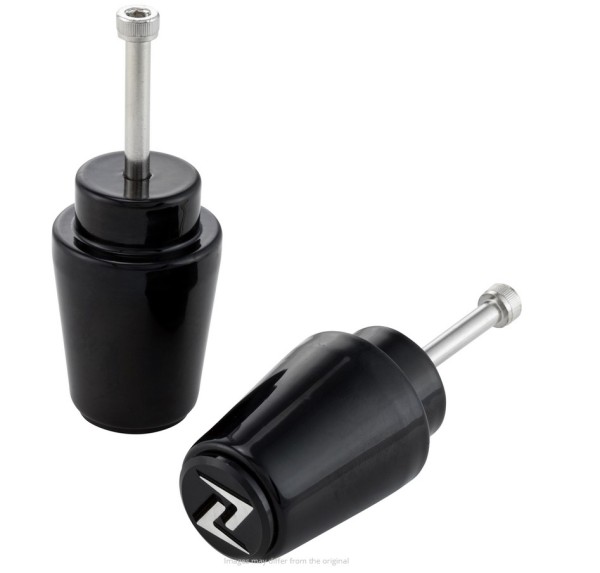 Pesos en los extremos del manillar ZELIONI para Vespa, par, negro brillante