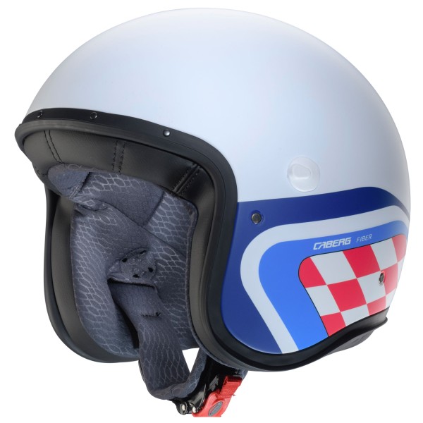 Casco Caberg Freeride X Daytona mate-blanco-azul-rojo