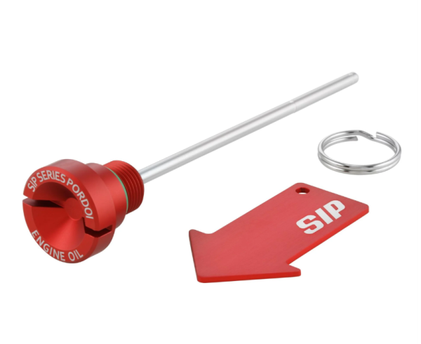 Tapón de llenado de aceite de motor para Vespa LX/S 3V es decir 125-150ccm 4T AC, rojo mate