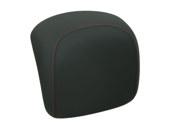 Respaldo original para el baúl trasero de la Vespa GTS/GTV - negro, con costuras rojas