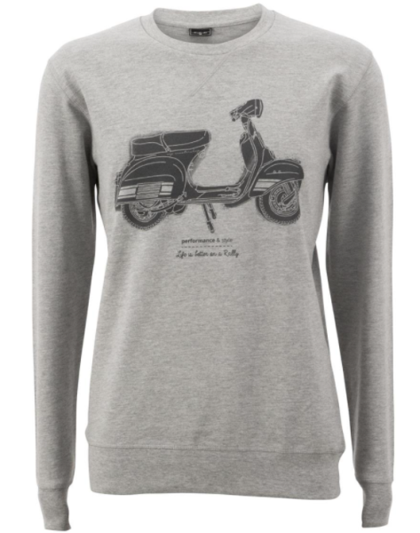 Sudadera "La vida es mejor en un Rally", hombre gris